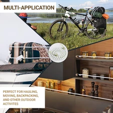 3 Pack 72-Inch Long Bungee Cords, Heavy Duty Bungee Straps with Durable Metal...