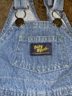 Vintage Oshkosh Baby B'Gosh Overalls Light Denim Bibs 12 MOS Months 87’-90’s — photo 5