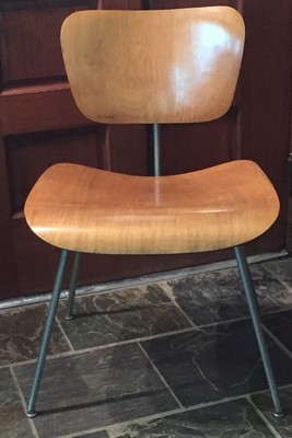 Vintage Eames DCM CHAIR. REPAIRED. VERY NICE. FIRST GENERATION. NO DATE MARKINGS
