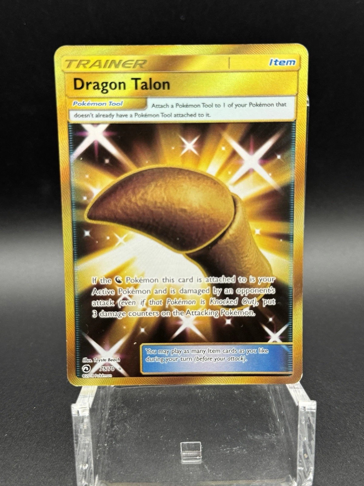 Pokemon TCG Dragon Talon SECRET RARE Holo 75/70 Dragon Majesty Trainer (LP)