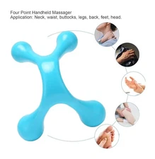 Four Point Handheld Massager Full Body Massage Tool For Waist Neck Foot Leg DGD