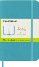 Classic Notebook, Soft Cover, Pocket 3.5" X 5.5" Plain/Blank, Reef Blue, 192 P