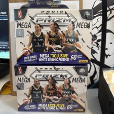 Panini 2025 WNBA Prizm Mega Box Sealed 60 Cards Trading Card Boxes Lot of 2