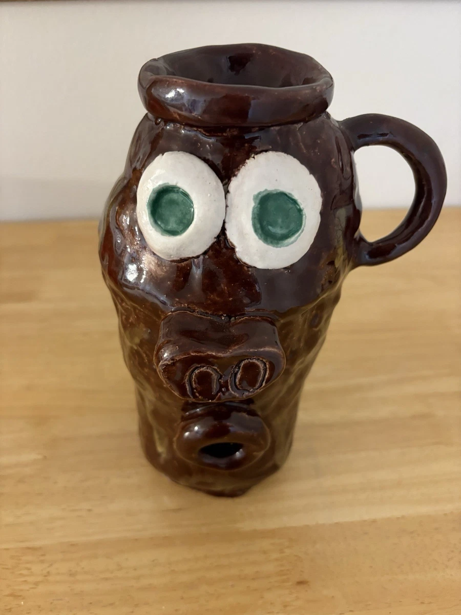 Ugly Face Pottery Mug In Collectible Mugs & Cups | eBay