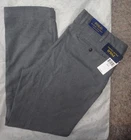 POLO RALPH LAUREN Mens STRETCH SLIM-FIT GRAY DRESS PANTS~38 X 31 (HEMMED)~NEW