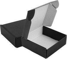 2 Pack Shipping Boxes 6" x 6" x 2", Recyclable Corrugated Box Mailers