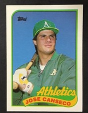 1989 Topps Jose Canseco #500 ERROR CARD STATS CUTOFF & INK ERROR *ULTRA RARE