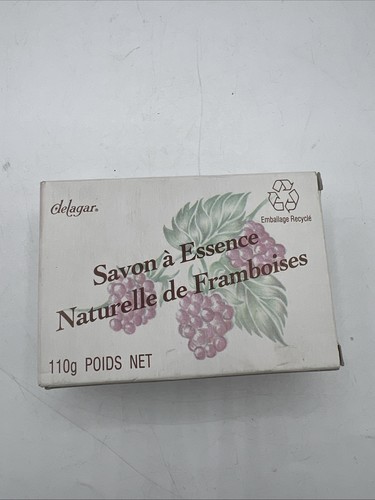 Vintage Delagar Natural Essence Raspberry Soap Retired Scent NOS - Picture 2 of 8