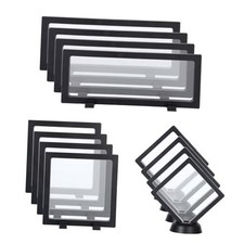 12 Pcs 3D Floating Frame Display Case, Challenge Coin Display Stand Holder
