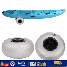 Fit Kayak Dolly Canoe Beach Cart 2 Pcs Inflatable Wheels Replacement Sand Tire