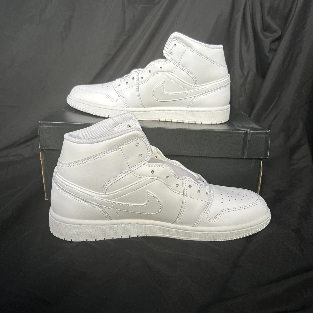 Jordan 1 Mid Triple White - огромный выбор по лучшим ценам | eBay