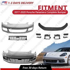 Complete Front Bumper Grille Cover Body Kit For 2017-2020 Porsche Panamera