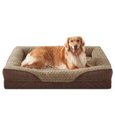 Orthopedic Dog Beds Large Sized, XL Washable Egg-Crate Memory Foam Dog Couch ...