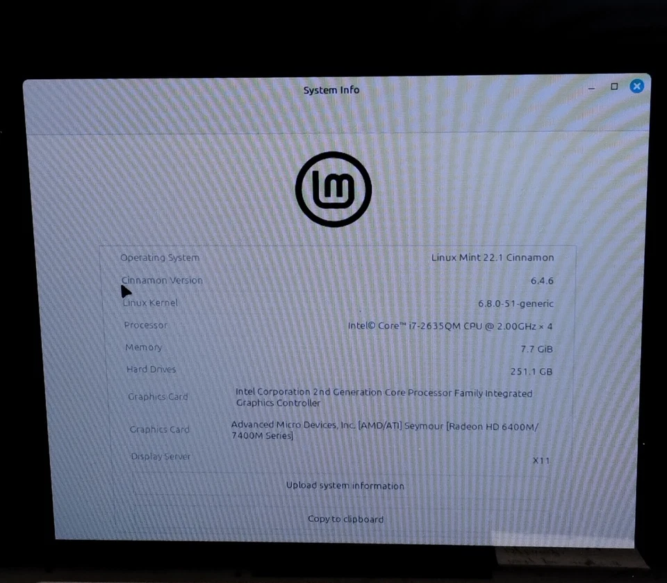 Apple MacBook Pro A1286 2011 15.4″ i7-2635QM 8GB RAM 250GB HDD Linux Mint 22.1 - Image 2 of 4