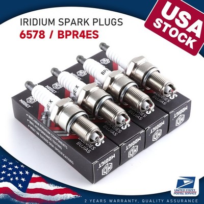4X 6578 BPR4ES Iridium Spark Plug for Dodge Chrysler Chevrolet GMC Jeep Plymouth