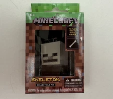 ThinkGeek Minecraft Drop Collectible Enamel Pin - Skeleton & Bone - #42871
