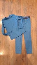 Boys Rei Mid Weight Base Layer Set Blue