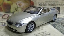 Kyosho 1/18 BMW 645Ci Cabrio E64 Mineral Silver Diecast