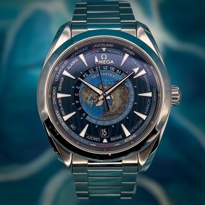 Omega Seamaster Aqua Terra Worldtimer 43mm 150M 220.10.43.22.03.001 - Full set