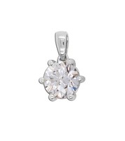 SolitäR AnhäNger 0.75Ct WeißGold 585 14K Lab Grown Diamant
