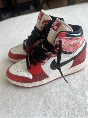 Jordan 1 Spider Man Next Chapter Sz 4.5Y Used Preowned Clean Authentic