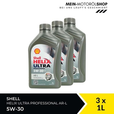 Shell Helix Ultra Professional AR-L 5W-30 RN MB 226.51 3x1 Liter = 3 Liter