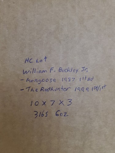 HC LOT William F. Buckley Jr. Mongoose R. I. P. 1987 1st Ed & The Redhunter 1999 - Foto 7 di 7