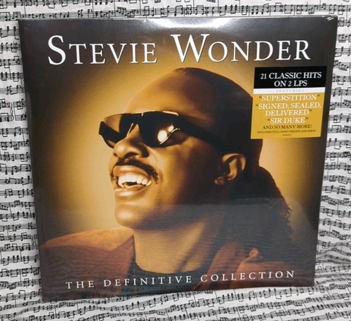 Stevie Wonder THE DEFINITIVE COLLECTION Best Of 21 Essential Songs 2LPs NEW