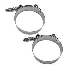 2PCS 3 inch T-Bolt Hose Clamp, Stainless Steel Spring Loaded Hose Clamps 3 Inch