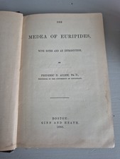 medea of euripides Frederick Allen Boston Ginn&Heath 1880