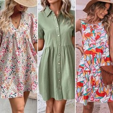 Lot of 5 SHEIN Dresses & Neutral Tops Sz S/US 4