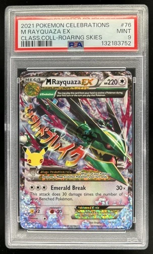 2015 Pokemon XY Roaring Skies M Rayquaza Holo #76/108 PSA 9