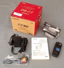 Canon ZR80 Digital Video Camcorder Kit AS-IS for Parts NO Returns Powers Up