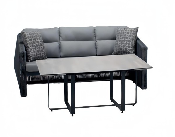 Garnitur Sofa 3 Sitzer Couchtisch Sofas Dreisitzer Rattan Luxus Modern MöBel-image