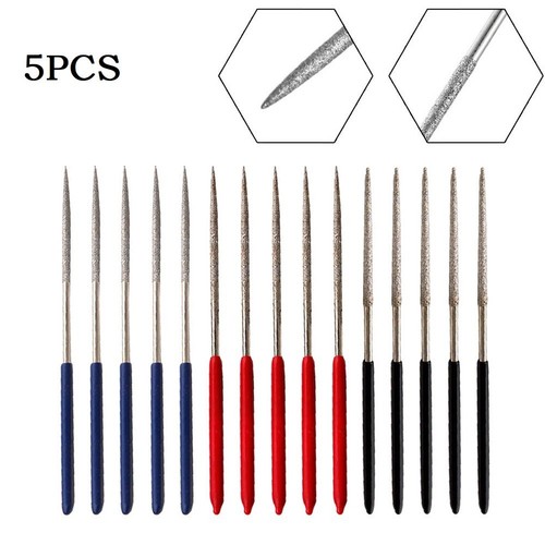 Limes Diamantées Triangulaires Premium - Lot De 2, Pour Travail De Précision