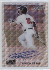 2021 Leaf Metal Draft 1990 Leaf Silver Wave Triston Casas #LA-TC1 Auto 0w7