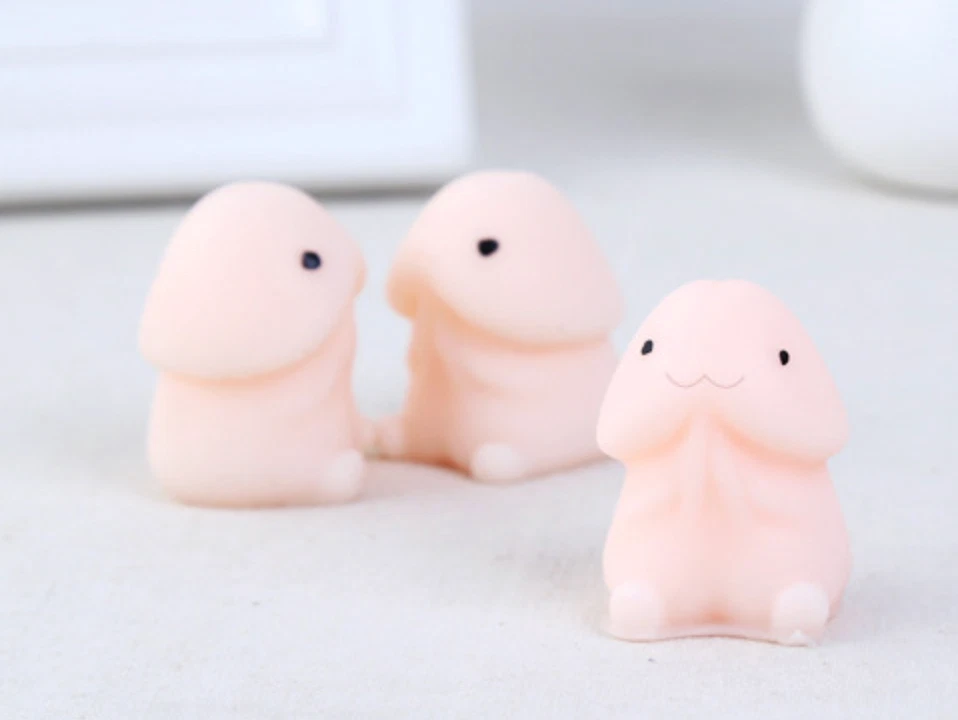 Mordaza de juguete para pene blando regalo para despedida de soltera broma divertida ¡HILARANTE JAJAJA! Foto 4 de 4