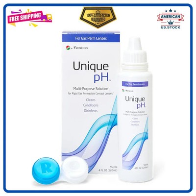 Menicon Unique pH Multipurpose Contact Lens Solution 4 fl oz with Lens Case