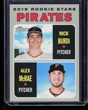 Nick Burdi / Alex McRae 2019 Topps Heritage #141 2019 Pirates Rookie Stars