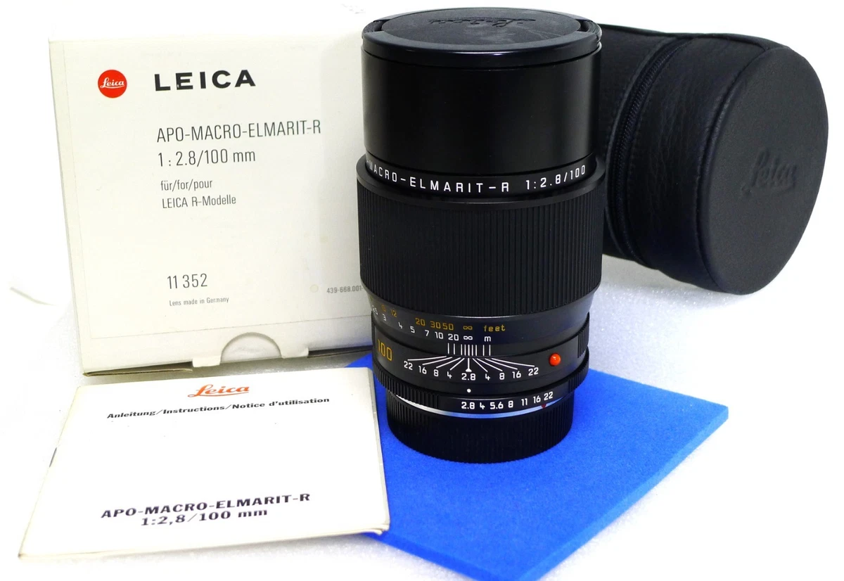 Leica APO-MACRO-ELMARIT-R 100mm Focal f/2.8 Camera Lenses for sale
