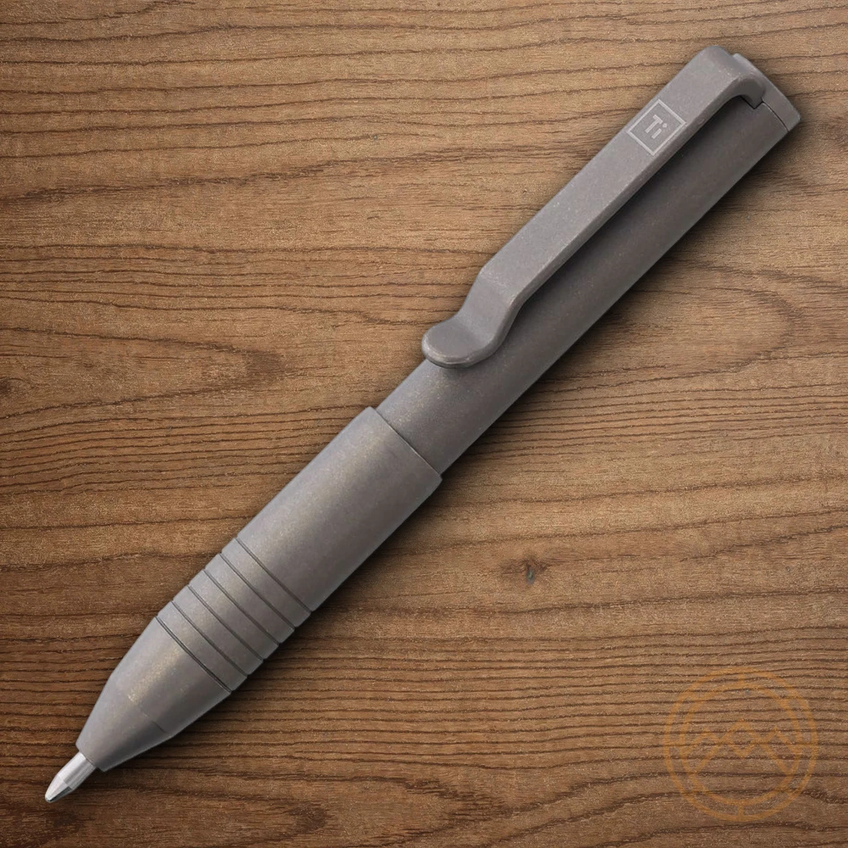 Big Idea Design Pocket Pro Pen Stonewash Titanium Auto-Adjusting Collet Grip