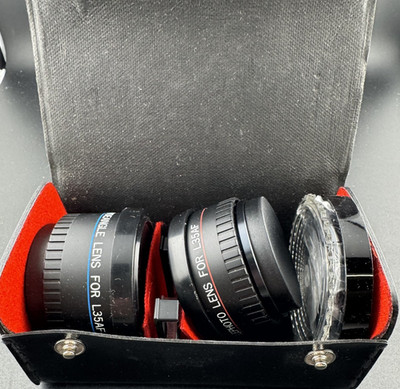 Nikon L35AF Camera Lens Set   Wide Angle & Macro with Case Vintage Photo Kit