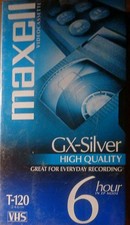 Maxell 214016 120 Minute Gx Silver Video Tape