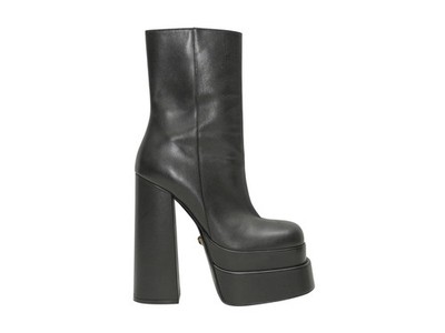 Black Versace Platform Ankle Boots Size 37