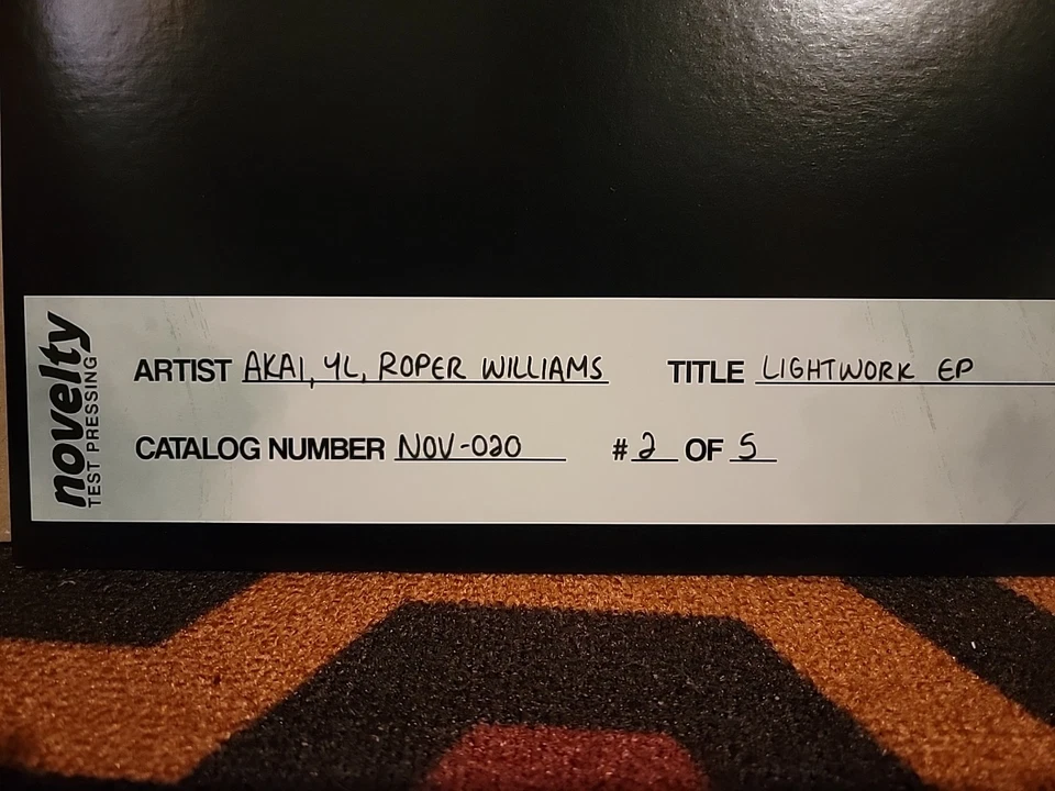 Akai Solo YL Roper Williams - Lightwork EP Vinyl Test Press Foto 3 de 4