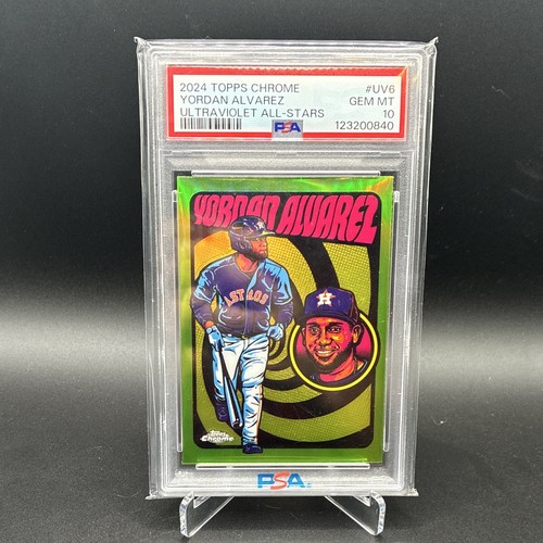 Topps 2024 Chrome Ultraviolet All-Stars Yordan Alvarez #UV-6 Astros PSA 10 🔥
