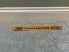 Dunlop rubber solution tin shelf strip. Vintage dvertising sign. Not enamel sign
