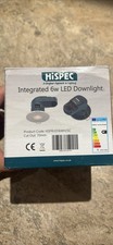 10x Integrated 6w LED Dimmable Downlight Fire Rated Cool White IP65 Shower Light