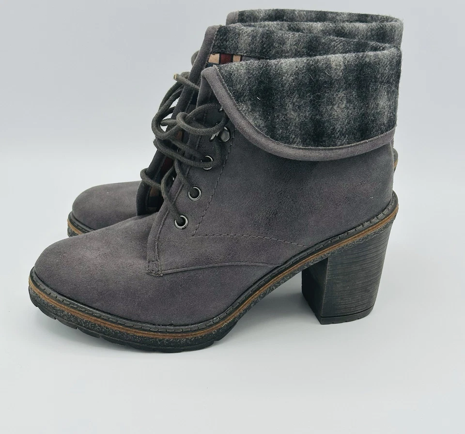 Botas Mujer White Mountain Talla 7 M Paddock Carbón Gamuza Tela JayJay 189323 Foto 2 de 4