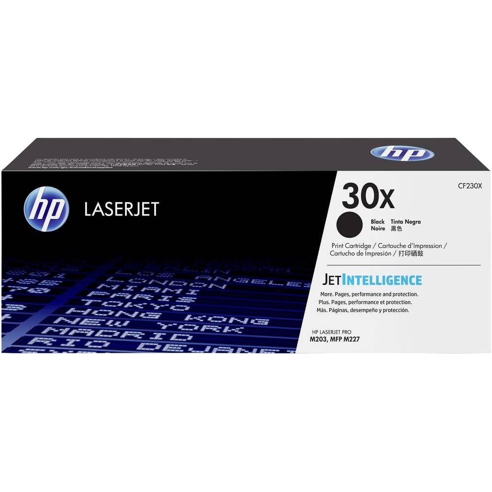 Toner noir HP 30X d'origine CF230X pour éviter les traces de coulures et les pannes d'impression